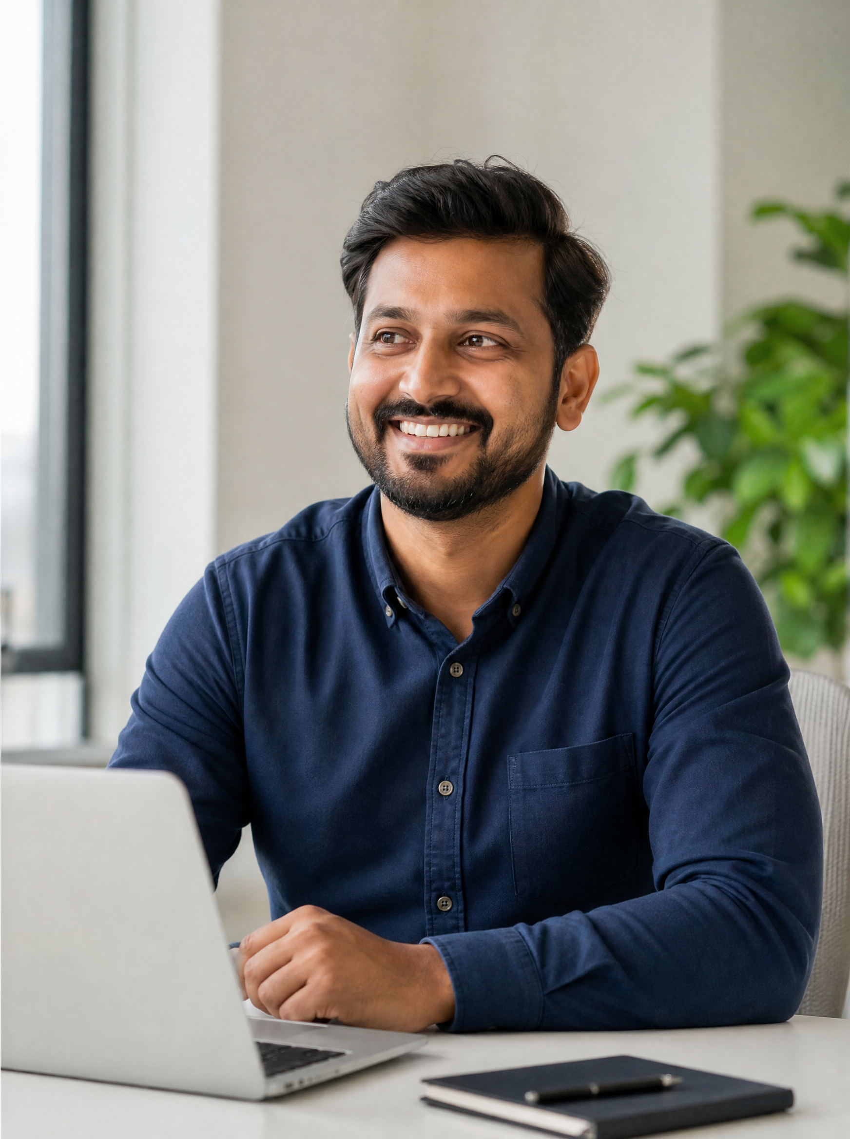 Fairway IT Solutions team member working at a laptop in a bright office