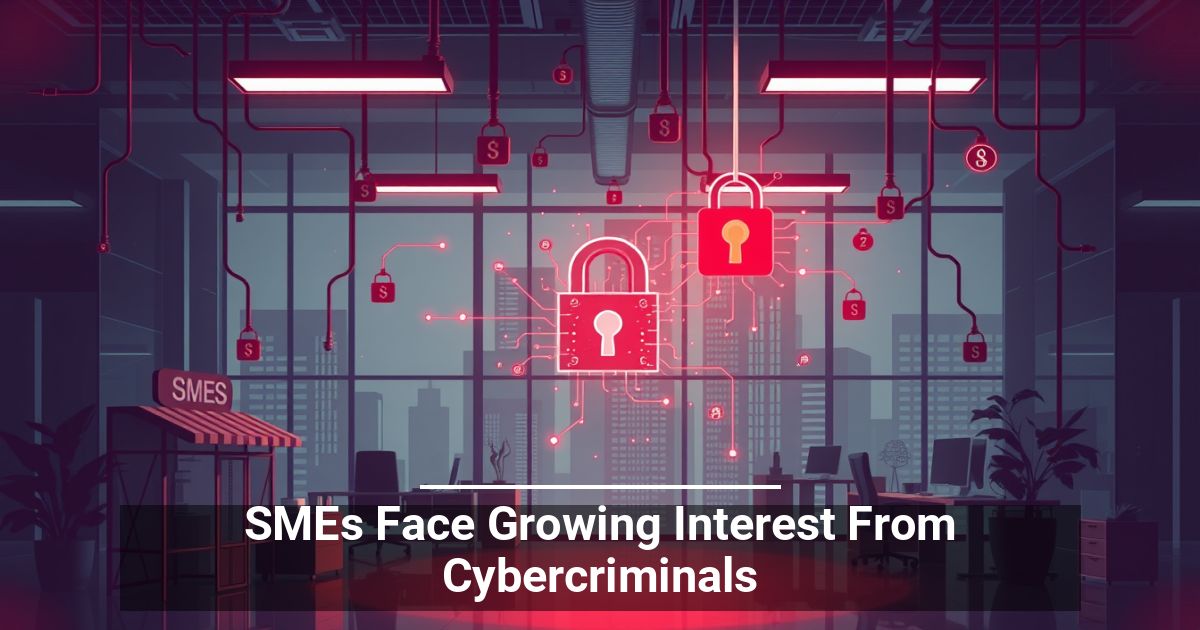 Small business cybersecurity threat illustration